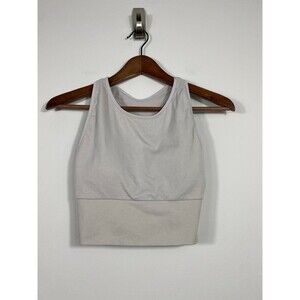 Victoria’s Secret PINK Active Seamless Lightly Lined Sports Bra Tank Gray- M